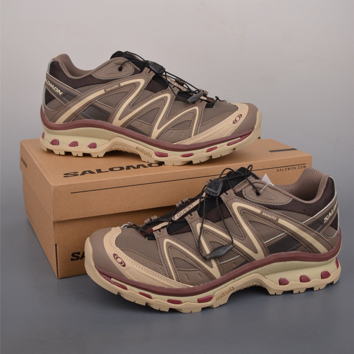 Salomon XT-Quest AUTUMN BREEZE Brown Sports Running Shoes L47885000