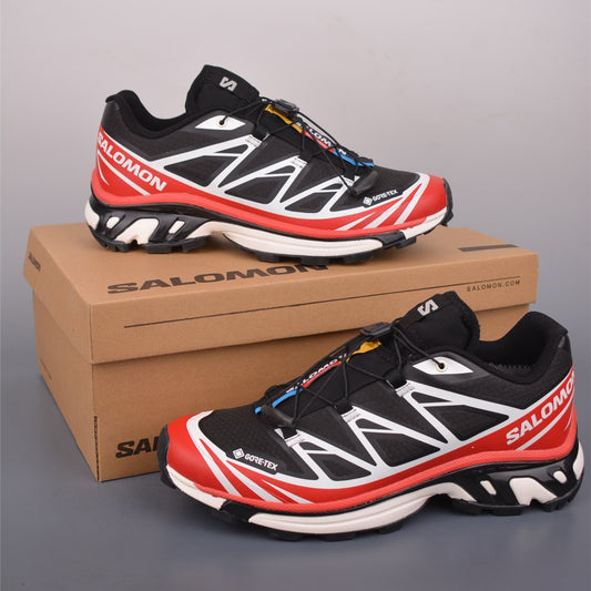 Salomon XT-6 GORE-TEX Sneakers Black Flame Scarlet Vanilla Ice L47974900
