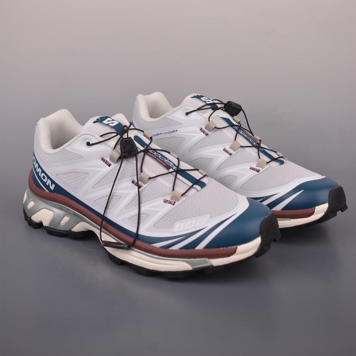 Goodbai x Salomon XT-6 White Blue Maroon Brown L45456400