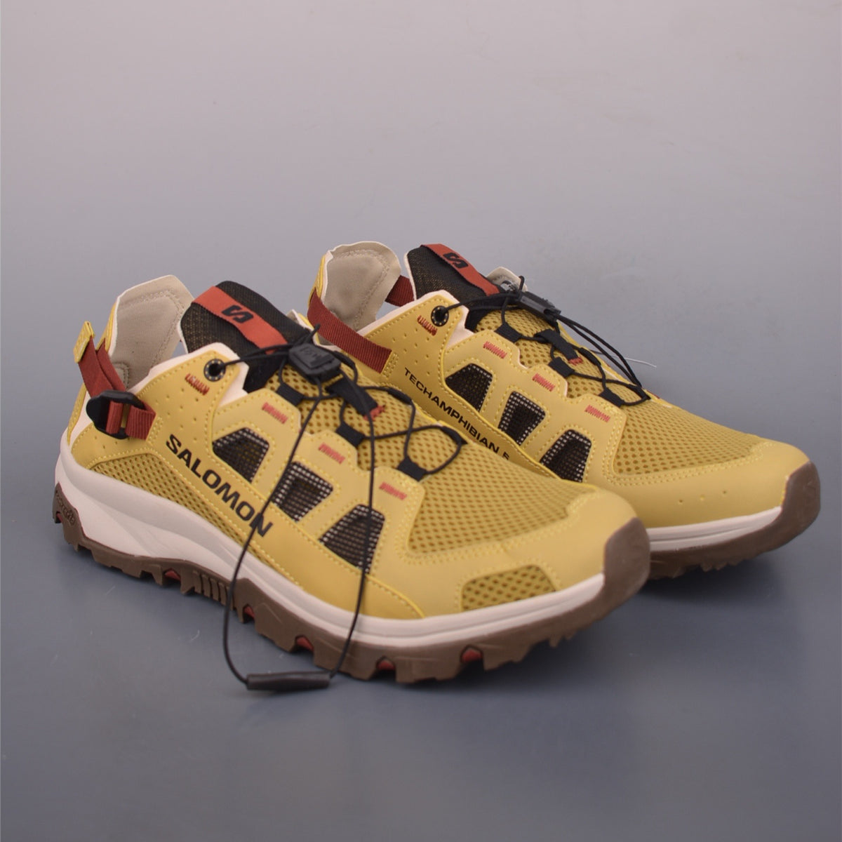 Salomon solamphibian Antique Gold Rainy Day Burnt Henna sneakers L47750200