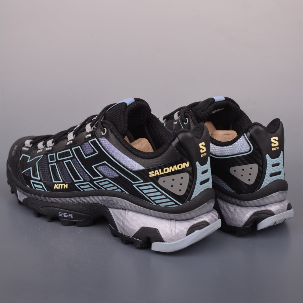 Kith x Salomon XT-4K Black Alloy Blue Fog L45450800