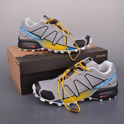 Salomon Speed Cross 4 Grey Yellow Sneakers 412777