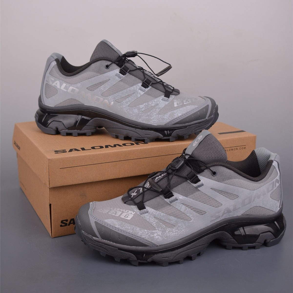 Salomon XT-4 OG PROTECTIVE Monument Asphalt Footwear Silver Sneakers L47876900