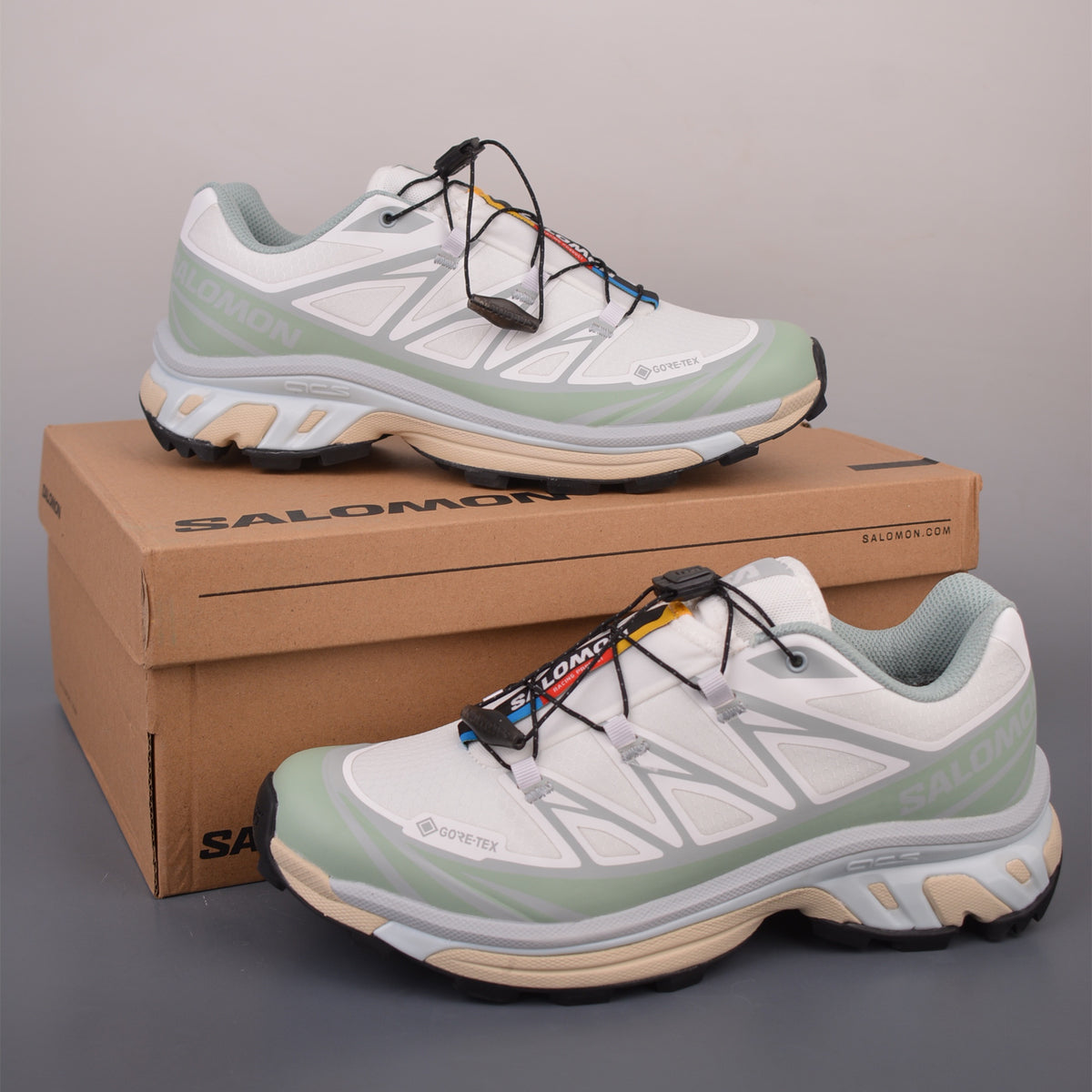 Salomon XT 6 White Green Milieu L47990000