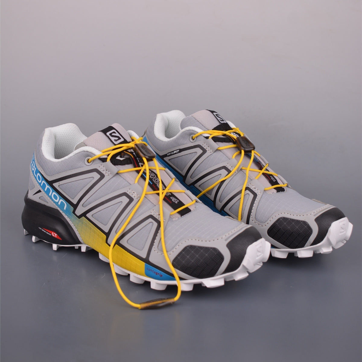 Salomon Speed Cross 4 Grey Yellow Sneakers 412777