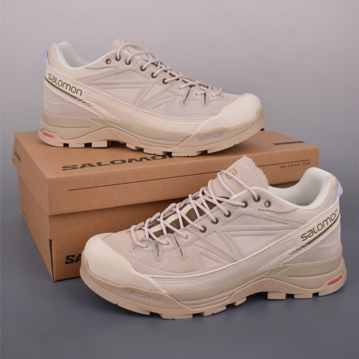 Salomon X-ALP Leather Almond Milk sneakers L47596200