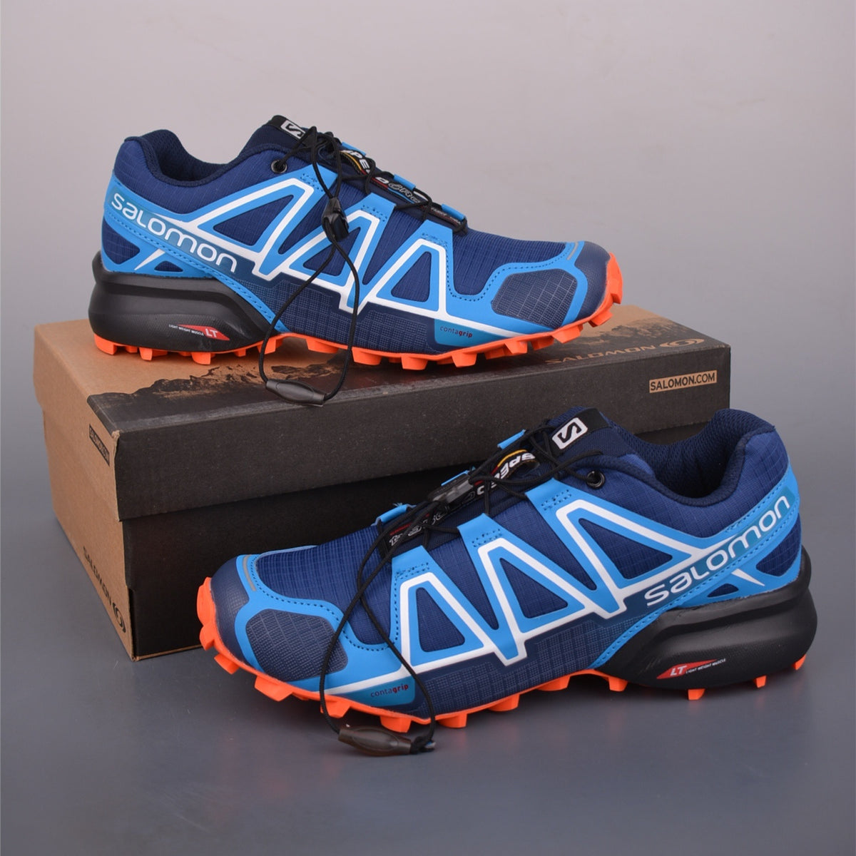 Salomon Speed Cross 4 NavyFire Red Sneakers 412777