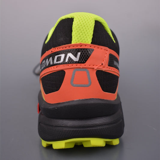 Salomon Speed Cross 4 BlackOrangeNeon Yellow Sneakers 412777